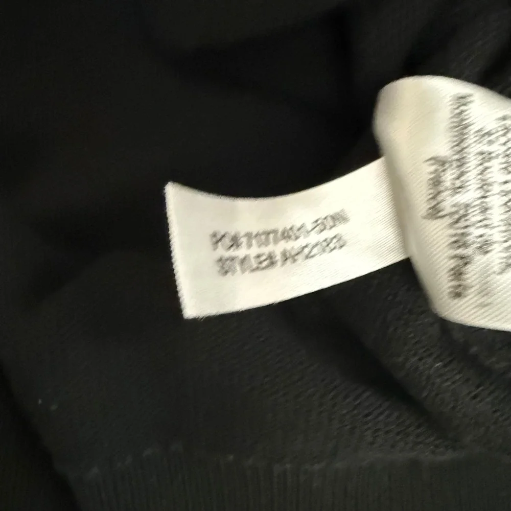Lacoste‎ V-Neck Sweater Mens Large Black Cotton Classic Fit Pullover Logo